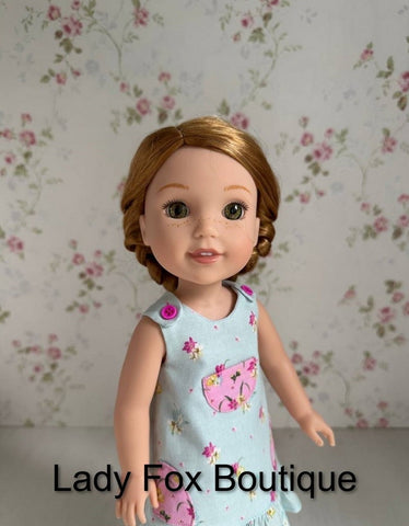Lady Fox Boutique Ruby Red Fashion Friends Zina Dress 14.5-15" Doll Clothes Pattern Pixie Faire