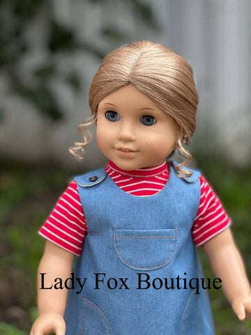 Lady Fox Boutique Ruby Red Fashion Friends Zina Dress 18" Doll Clothes Pattern Pixie Faire
