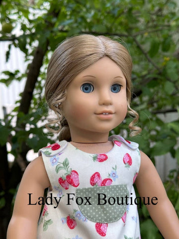 Lady Fox Boutique Ruby Red Fashion Friends Zina Dress 18" Doll Clothes Pattern Pixie Faire