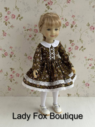 Lady Fox Boutique Ruby Red Fashion Friends A Day in the Garden Dress 14.5-15 Inch Doll Clothes Pattern Pixie Faire
