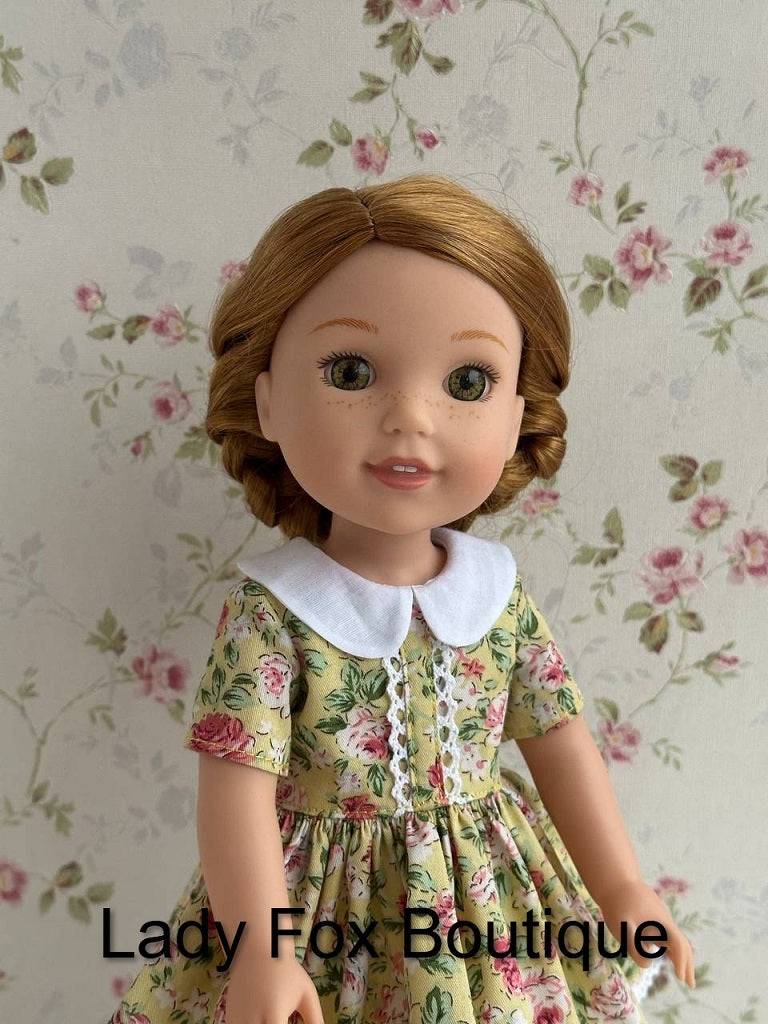 Lady Fox Boutique Ruby Red Fashion Friends A Day in the Garden Dress 14.5-15 Inch Doll Clothes Pattern Pixie Faire