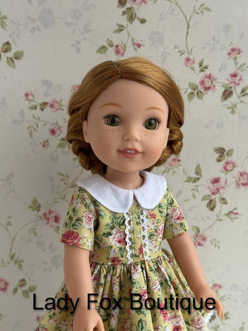 Lady Fox Boutique Ruby Red Fashion Friends A Day in the Garden Dress 14.5-15 Inch Doll Clothes Pattern Pixie Faire