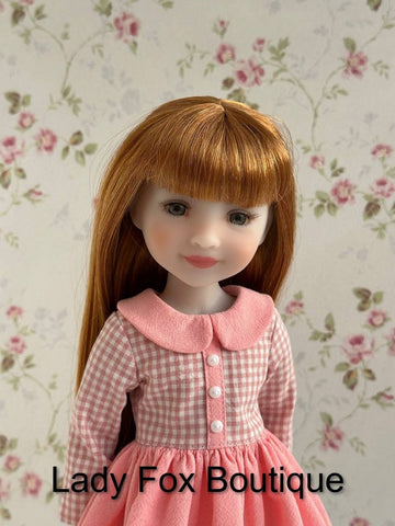 Lady Fox Boutique Ruby Red Fashion Friends A Day in the Garden Dress 14.5-15 Inch Doll Clothes Pattern Pixie Faire