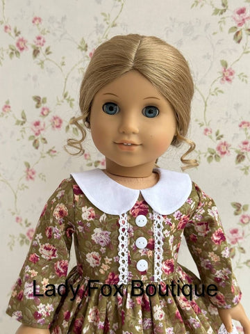 Lady Fox Boutique 18 Inch Modern A Day in the Garden Dress 18 Inch Doll Clothes Pattern Pixie Faire