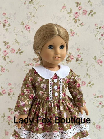 Lady Fox Boutique 18 Inch Modern A Day in the Garden Dress 18 Inch Doll Clothes Pattern Pixie Faire