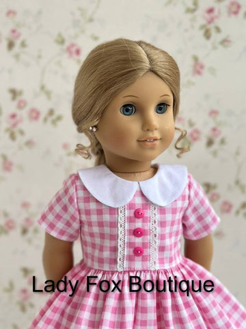 Lady Fox Boutique 18 Inch Modern A Day in the Garden Dress 18 Inch Doll Clothes Pattern Pixie Faire