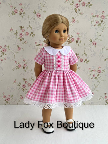 Lady Fox Boutique 18 Inch Modern A Day in the Garden Dress 18 Inch Doll Clothes Pattern Pixie Faire