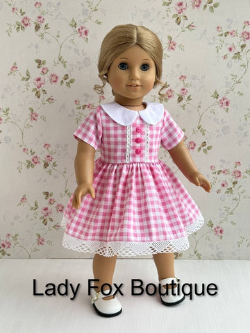 Lady Fox Boutique 18 Inch Modern A Day in the Garden Dress 18 Inch Doll Clothes Pattern Pixie Faire