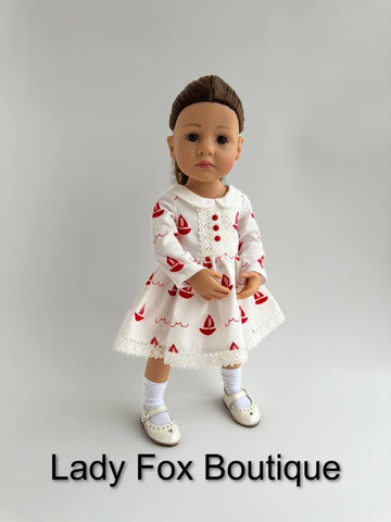 Lady Fox Boutique Gotz Little Kids A Day in the Garden Dress 14 Inch Doll Clothes Pattern for Gotz Little Kidz Pixie Faire