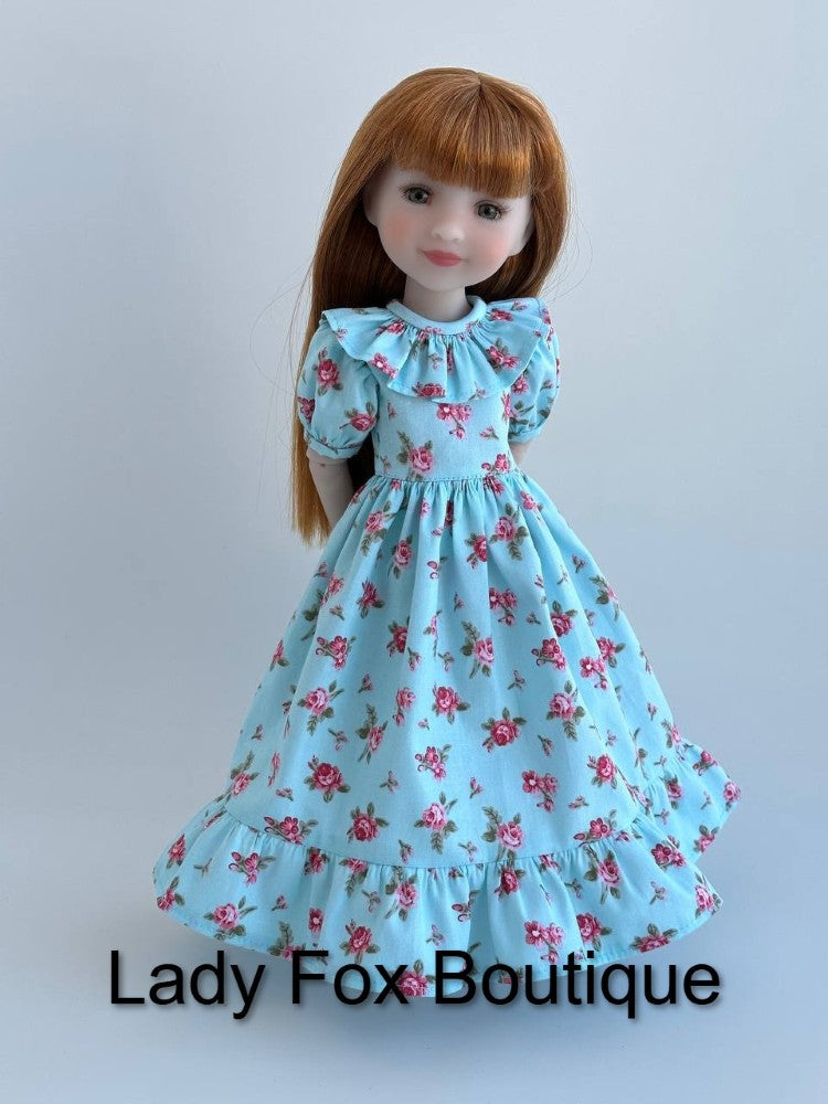 Lady Fox Boutique Ruby Red Fashion Friends Agatha Dress Doll Clothes Pattern For 14.5-15 Inch Dolls Pixie Faire