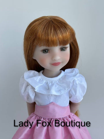 Lady Fox Boutique Ruby Red Fashion Friends Agatha Dress Doll Clothes Pattern For 14.5-15 Inch Dolls Pixie Faire