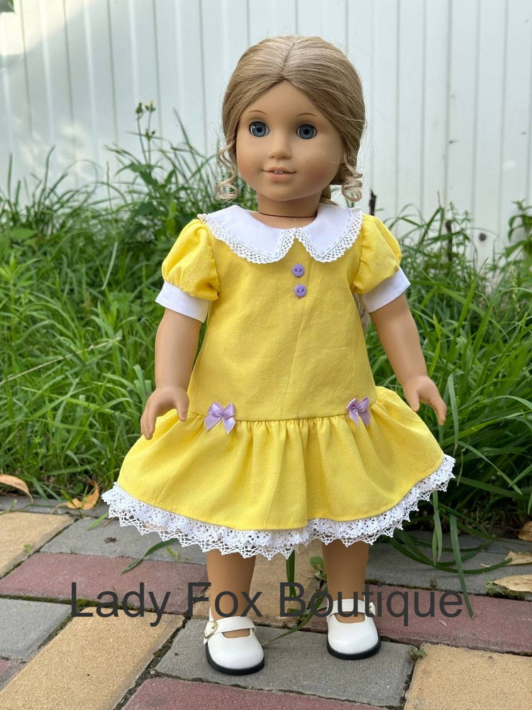 Lady Fox Boutique Ruby Red Fashion Friends Garden Whisper Dress 18 Inch Doll Clothes Pattern Pixie Faire