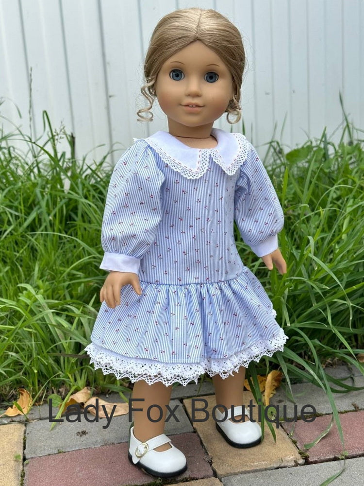 Lady Fox Boutique Ruby Red Fashion Friends Garden Whisper Dress 18 Inch Doll Clothes Pattern Pixie Faire
