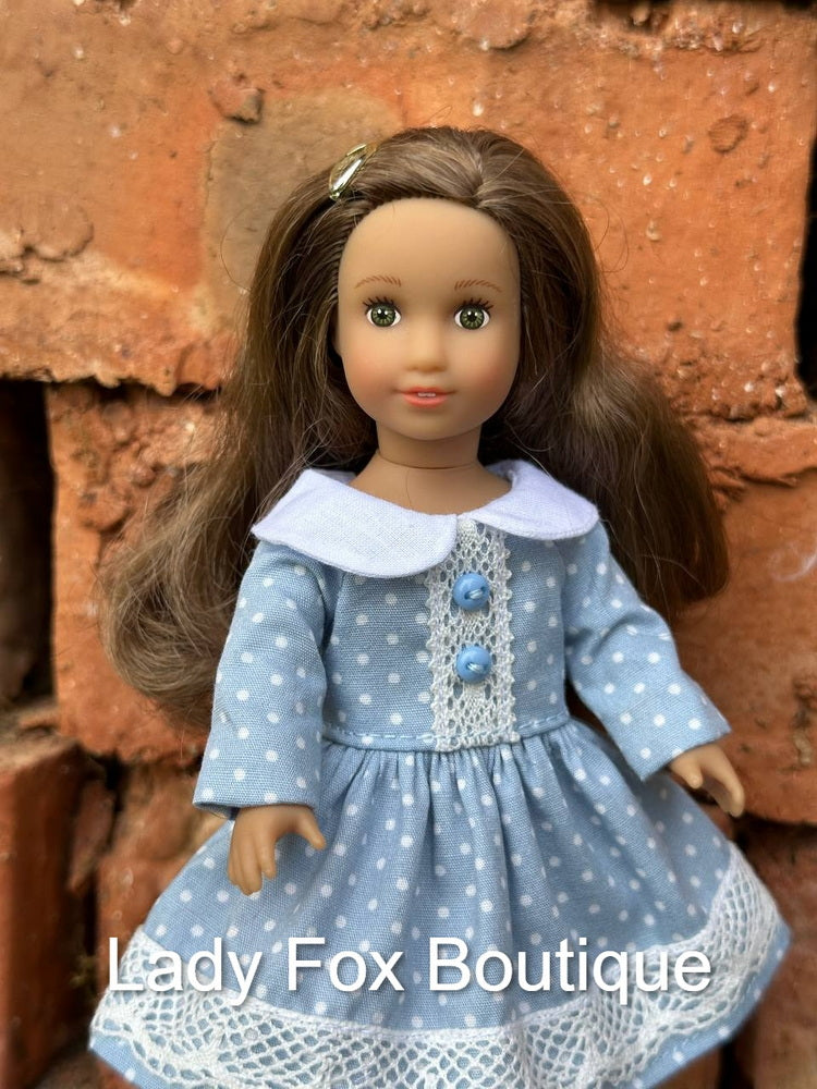 Inga Dress 6" Doll Clothes Pattern For 6 Inch Mini Dolls