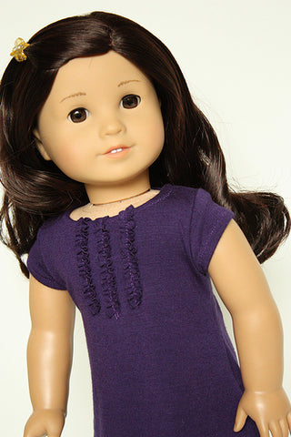 PF House Brand 18 Inch Modern Ruffled T-Shirt Dress 18" Doll Clothes Pattern Pixie Faire