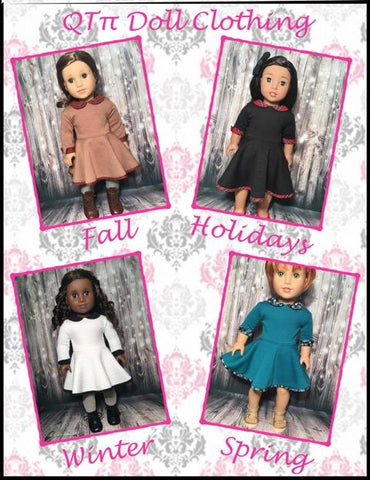 QTπ Doll Clothing 18 Inch Modern Wear Anywhere Dress 18" Doll Clothes Pattern Pixie Faire