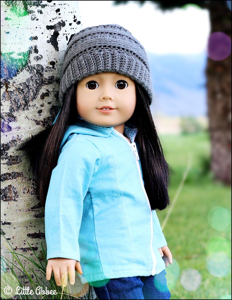 Little Abbee Crochet First Day Hat 18" Doll Crochet Pattern Pixie Faire
