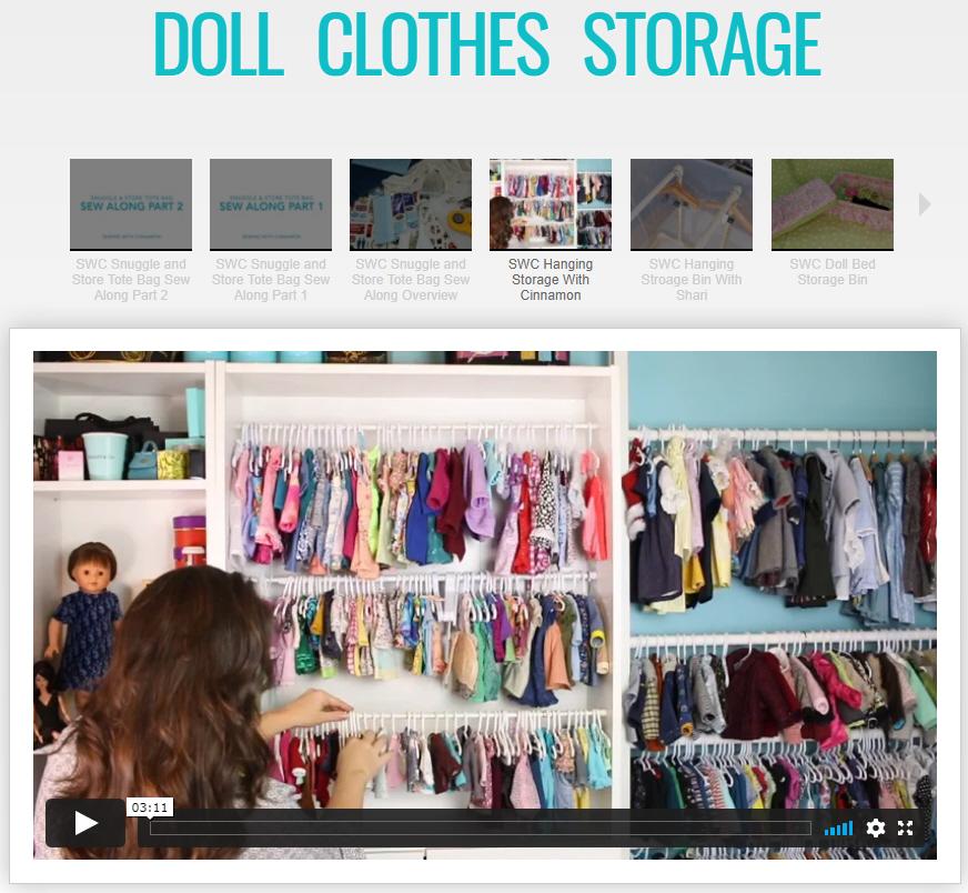 SWC Classes Doll Clothes Storage Master Class Video Course Pixie Faire
