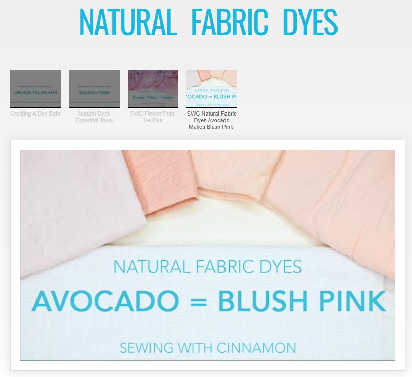 SWC Classes Natural Fabric Dyes Master Class Video Course Pixie Faire