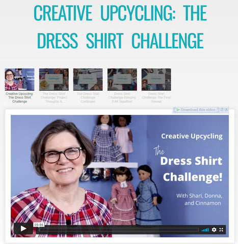 SWC Classes Creative Upcycling: The Dress Shirt Challenge Master Class Video Course Pixie Faire