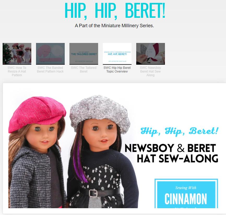 SWC Classes Hip, Hip, Beret! Miniature Millinery Master Class Video Course Pixie Faire