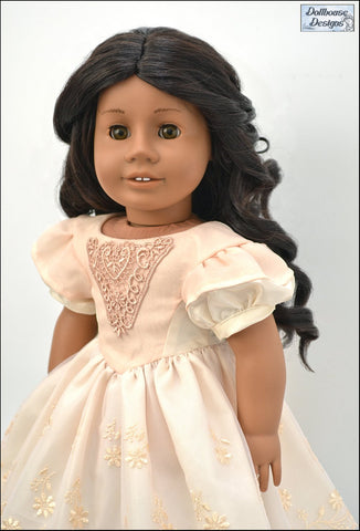 Dollhouse Designs 18 Inch Historical 1850s Promenade 18" Doll Clothes Pattern Pixie Faire