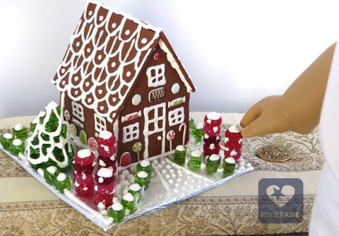 Liberty Jane Tutorials & Crafts Miniature Gingerbread House PDF Tutorial & Video Pixie Faire