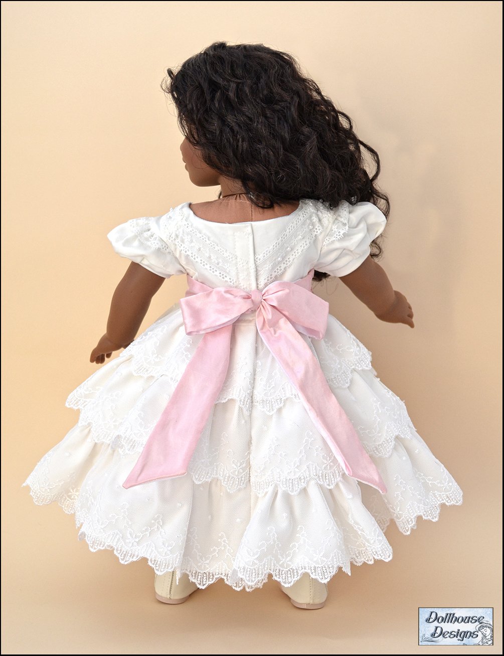 Dollhouse Designs 18 Inch Historical 1850s Promenade 18" Doll Clothes Pattern Pixie Faire
