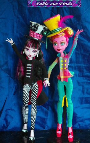 Fable-ous Finds Monster High Mad Bazaar Jacket, Pants, and Top Hat Pattern for 17" Monster High Dolls Pixie Faire