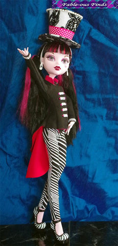 Fable-ous Finds Monster High Mad Bazaar Jacket, Pants, and Top Hat Pattern for 17" Monster High Dolls Pixie Faire
