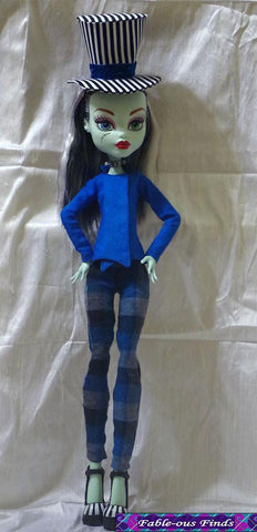 Fable-ous Finds Monster High Mad Bazaar Jacket, Pants, and Top Hat Pattern for 17" Monster High Dolls Pixie Faire