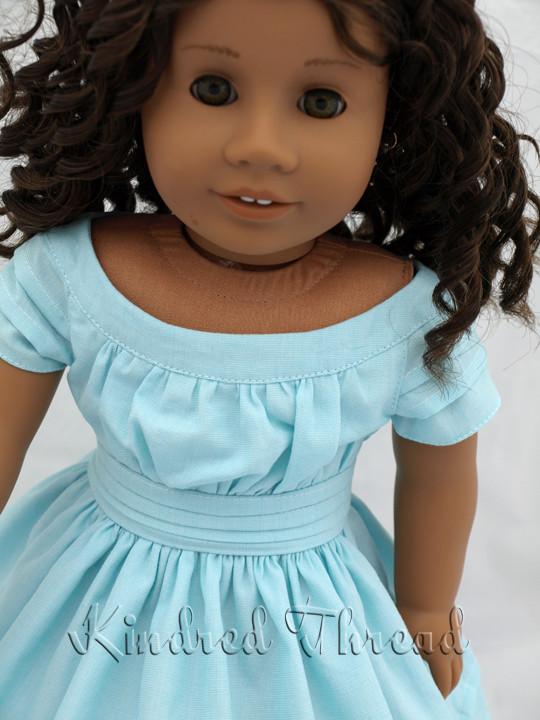 Kindred Thread 18 Inch Historical 1865 Cape Island Dress 18" Doll Clothes Pattern Pixie Faire