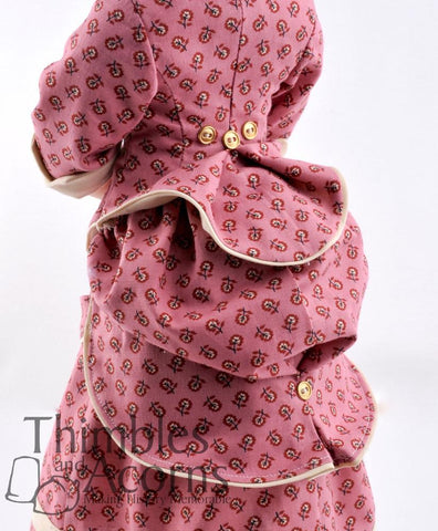Thimbles and Acorns A Girl For All Time 1870's Bustle Dress Pattern For AGAT Dolls Pixie Faire