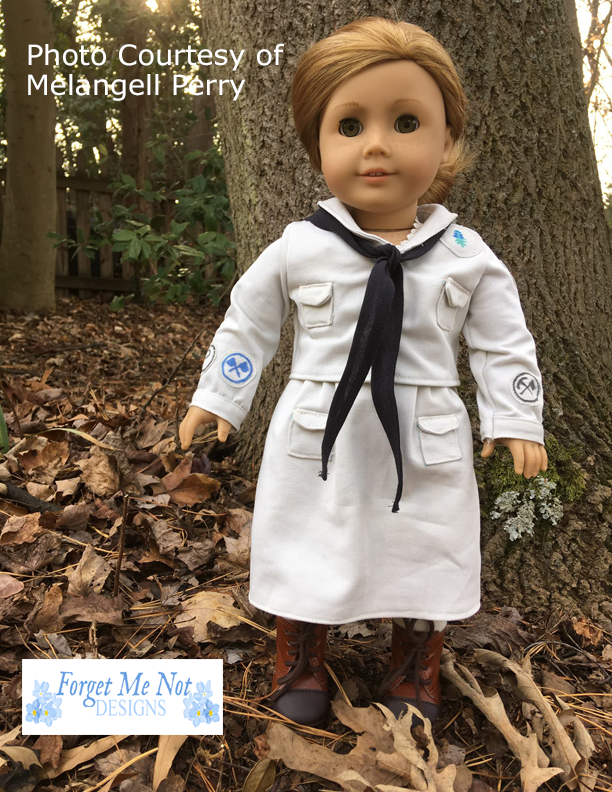 Forget Me Not Designs 18 Inch Historical 1914 Scout Uniform 18" Doll Clothes Pattern Pixie Faire