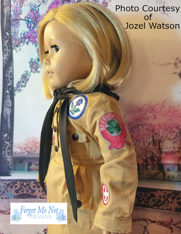 Forget Me Not Designs 18 Inch Historical 1914 Scout Uniform 18" Doll Clothes Pattern Pixie Faire