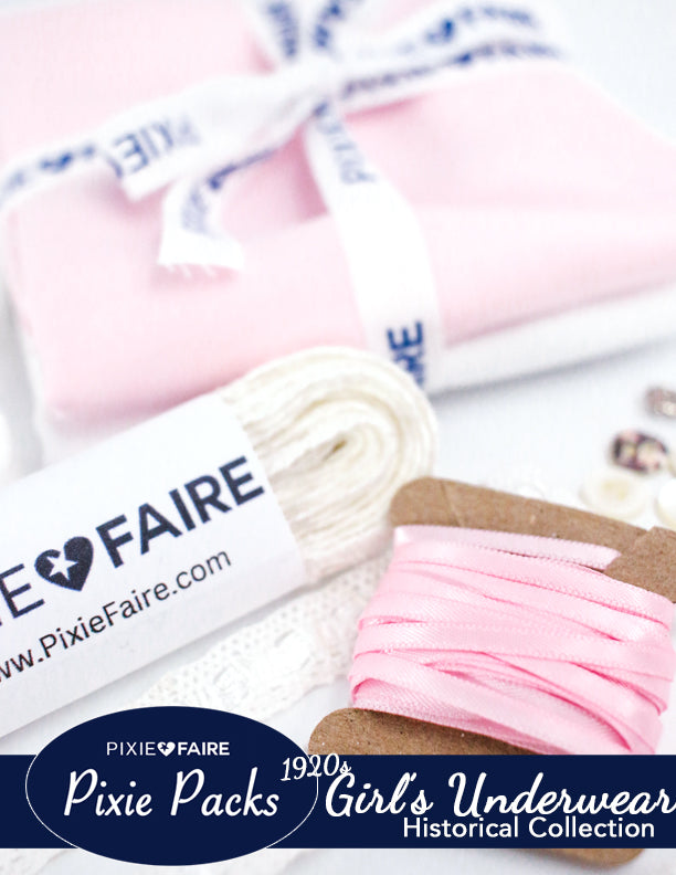 Pixie Faire Pixie Packs Pixie Packs 1920s Girl's Combination Underwear Historical Collection Pixie Faire