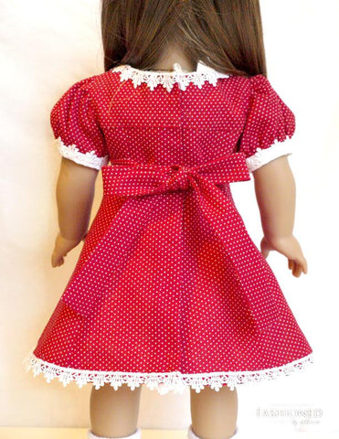 Fashioned by Rebecca 18 Inch Historical 1940's Panel Dress 18" Doll Clothes Pattern Pixie Faire