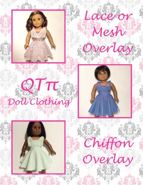 dress pattern with chiffon overlay Chiffon Overlay Dress Sewing Pattern