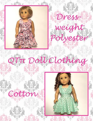 QTπ Doll Clothing 18 Inch Historical 1950s Fancy Dress 18" Doll Clothes Pattern Pixie Faire