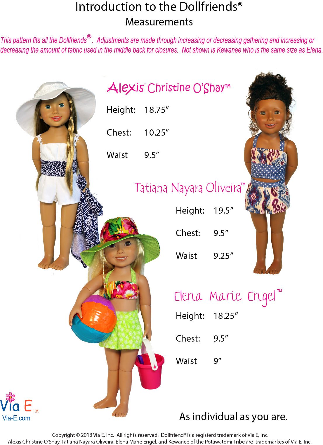 Via E Dollfriends 1963 Retro Summer Doll Clothes Pattern For Dollfriends Pixie Faire