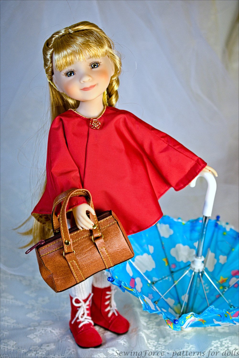 Sewing Force Ruby Red Fashion Friends Classic Rain or Winter Jacket Doll Clothes Pattern for Ruby Red Fashion Friends™ Pixie Faire