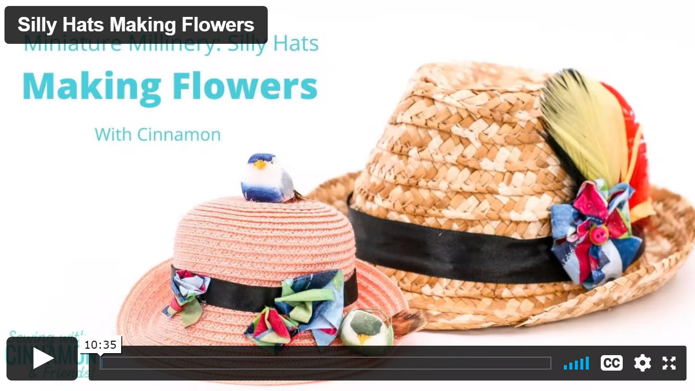 SWC Classes Miniature Millinery Silly Hats Master Class Video Course Pixie Faire