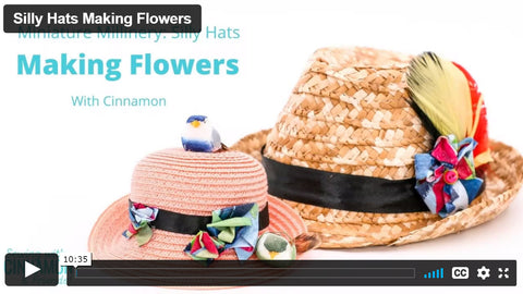 SWC Classes Miniature Millinery Silly Hats Master Class Video Course Pixie Faire