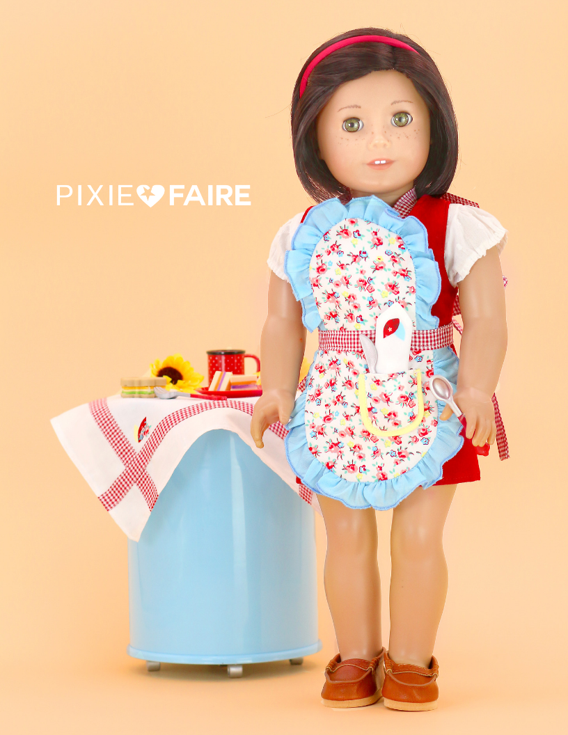 Little Miss Muffett 18 Inch Modern Countryside Inn 18" Doll Clothes Pattern Pixie Faire