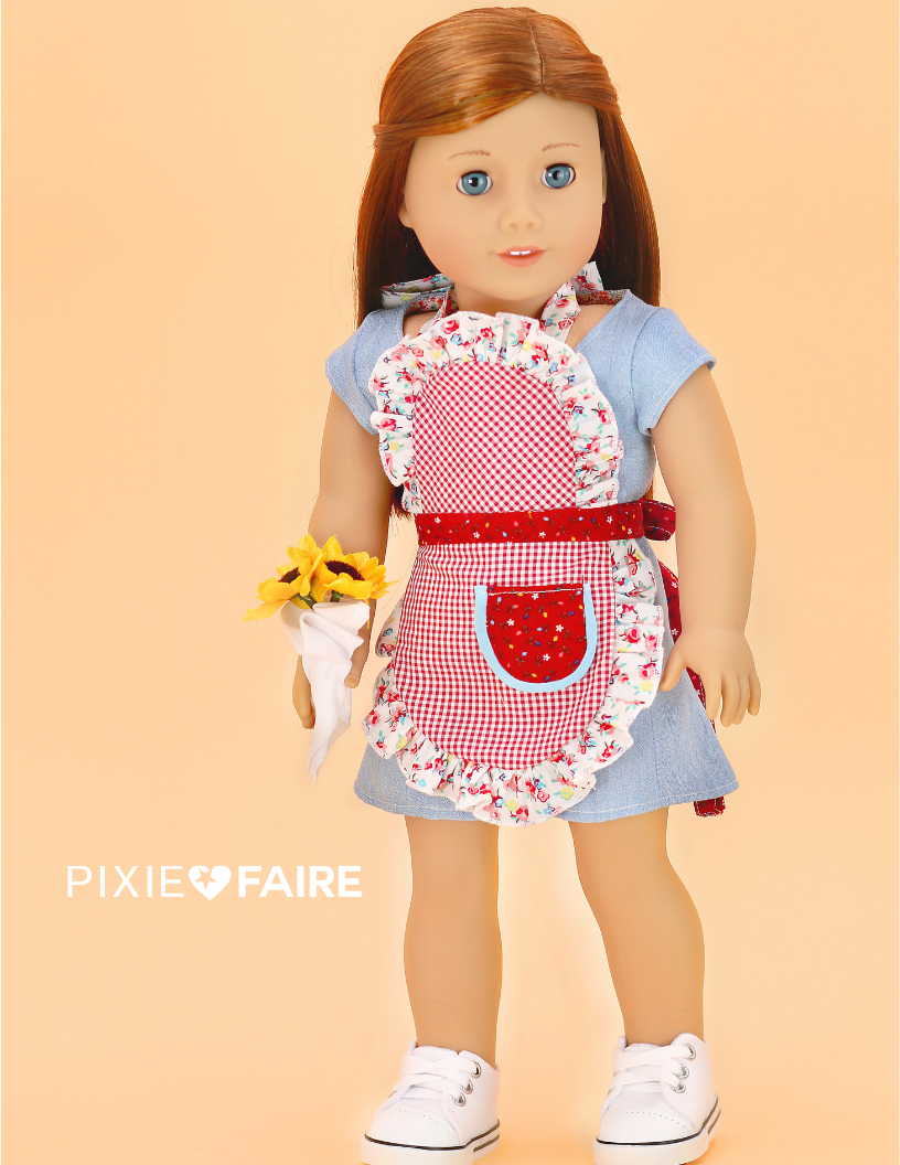 Little Miss Muffett 18 Inch Modern Countryside Inn 18" Doll Clothes Pattern Pixie Faire