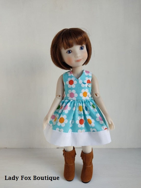 Lady Fox Boutique Siblies Summer Walk Dress Pattern For 12" Siblies Dolls Pixie Faire