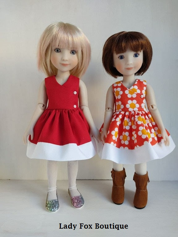 Lady Fox Boutique Siblies Summer Walk Dress Pattern For 12" Siblies Dolls Pixie Faire