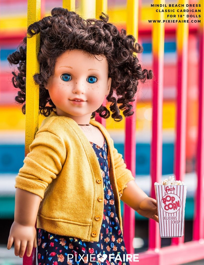 Forever 18 Inches 18 Inch Modern Classic Cardigan Bundle 18" Doll Clothes Pattern Pixie Faire