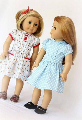 Heritage Doll Fashions 18 Inch Historical 1930's Vintage Dress Pattern 18" Doll Clothes Pixie Faire