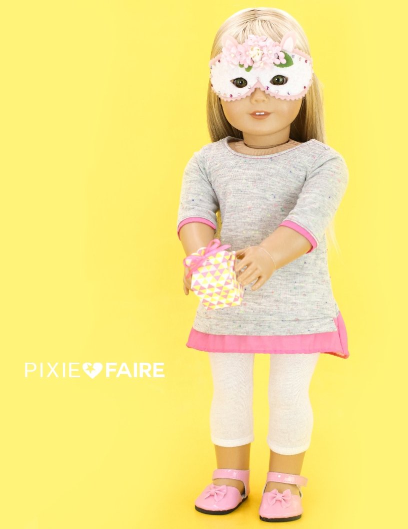 Seams to Streams 18 Inch Modern Sheer Delight Top 18" Doll Clothes Pattern Pixie Faire